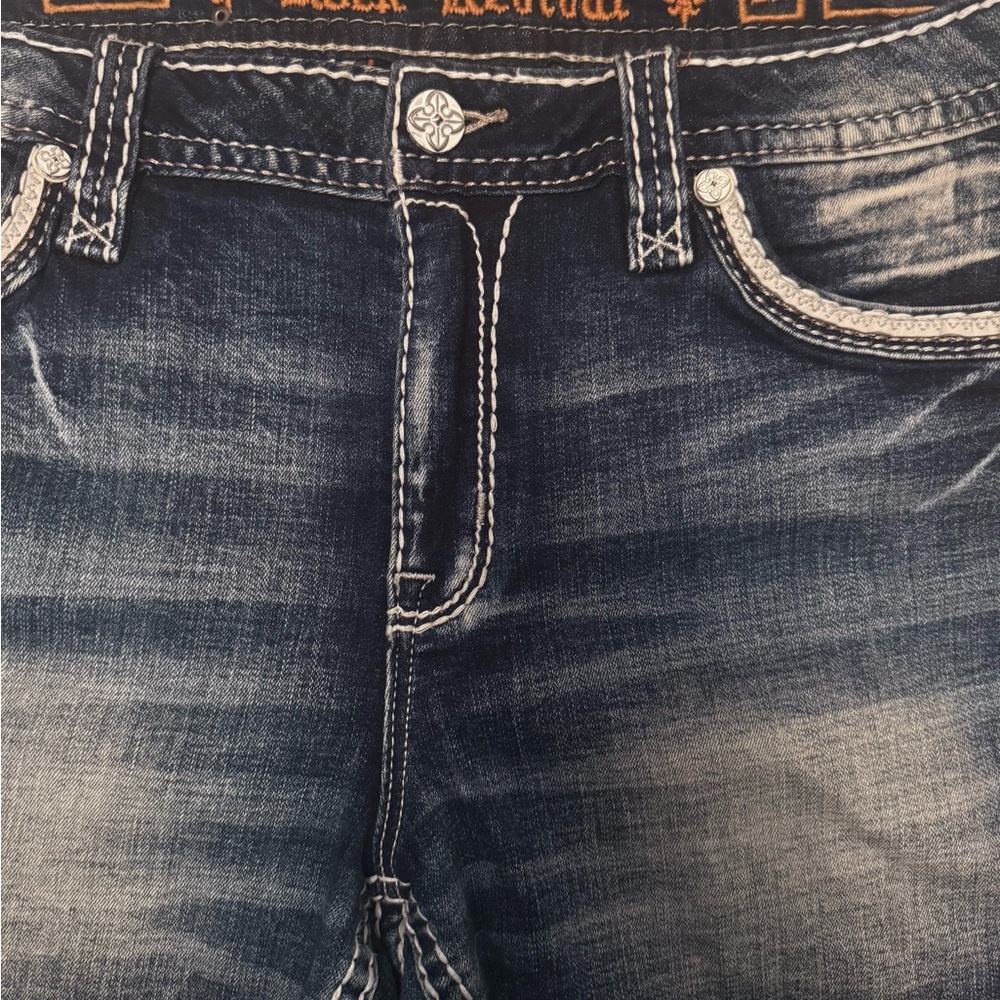 Rock Revival Women's Dark Jean Shorts NWOT. Size 32